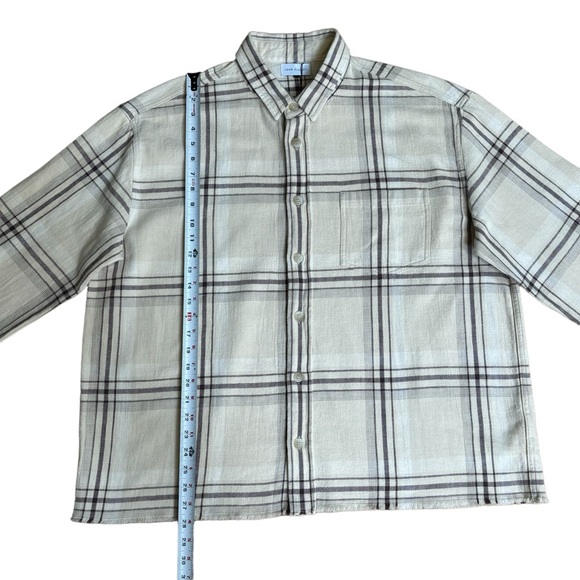 John Elliott Hemi Oversized “Gobi Check” Button Down Shirt Xl - Picture 8 of 13